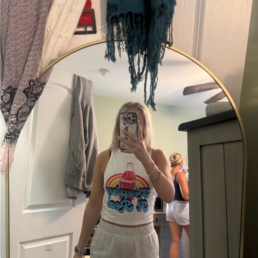Coca Cola White Tank Top